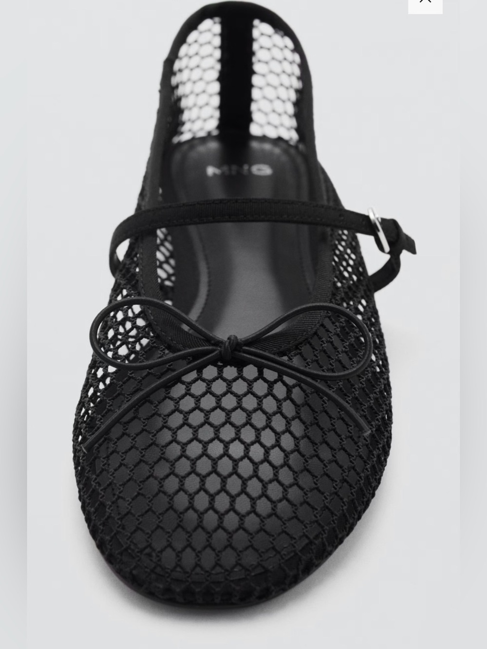 MESH BALLET FLATS WITH BUCKLE STRAP - Picture 2 of 4
